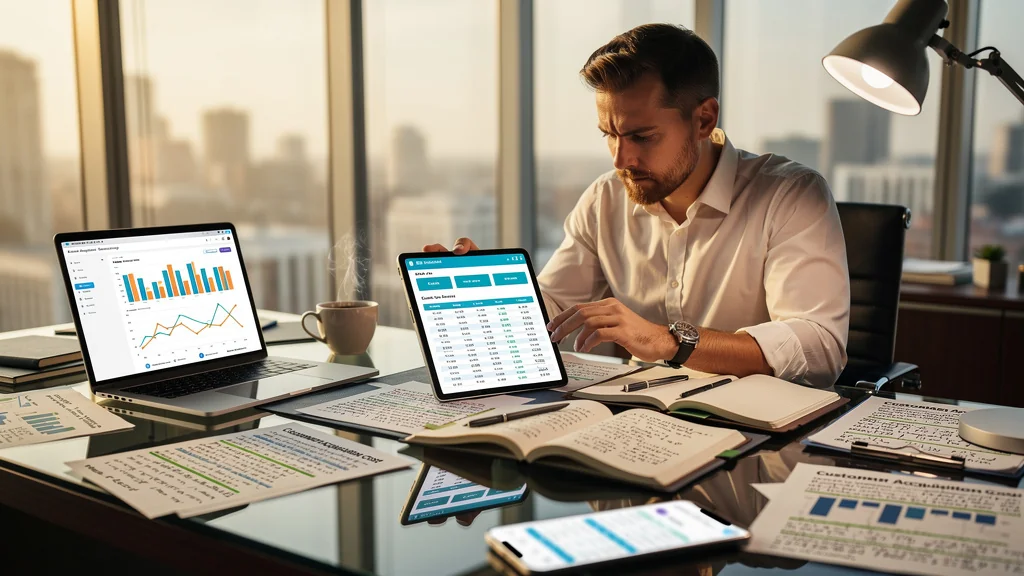 Espace de travail moderne illustrant l'impact du coût d'acquisition client sur la prospection commerciale